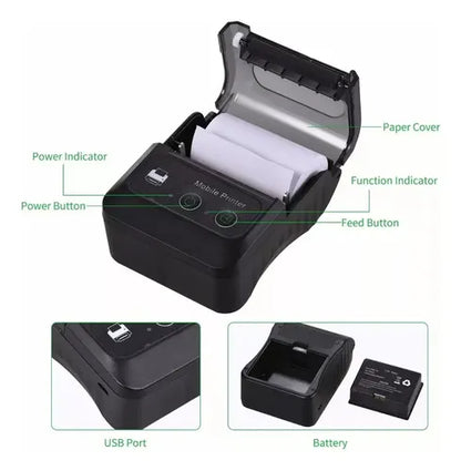 IMPRESORA PORTATIL BLUETOOTH 58MM (JK-5802P)